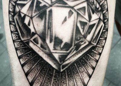 Tattoo Herz Diamant