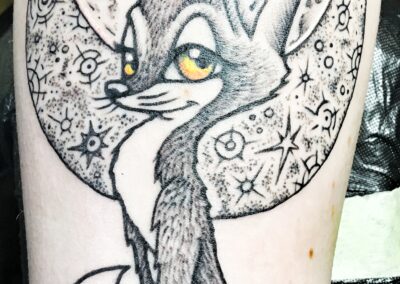 Tattoo Arm Fuchs Mond