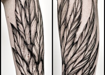 Tattoo Federn Flügel
